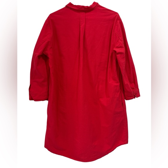 Tuckernuck Pomander Place Cotton Popover Polly Dress in Poppy Red - Medium - Picture 6 of 15
